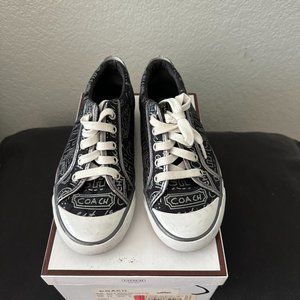 Coach Zorra Sneakers Black/Silver Size 6